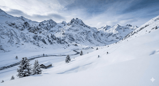 Snowy mountains in Australia